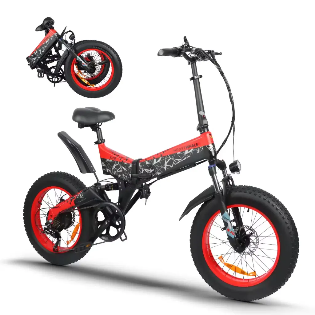 Honey Whale Bicicleta Eléctrica S10 Rojo