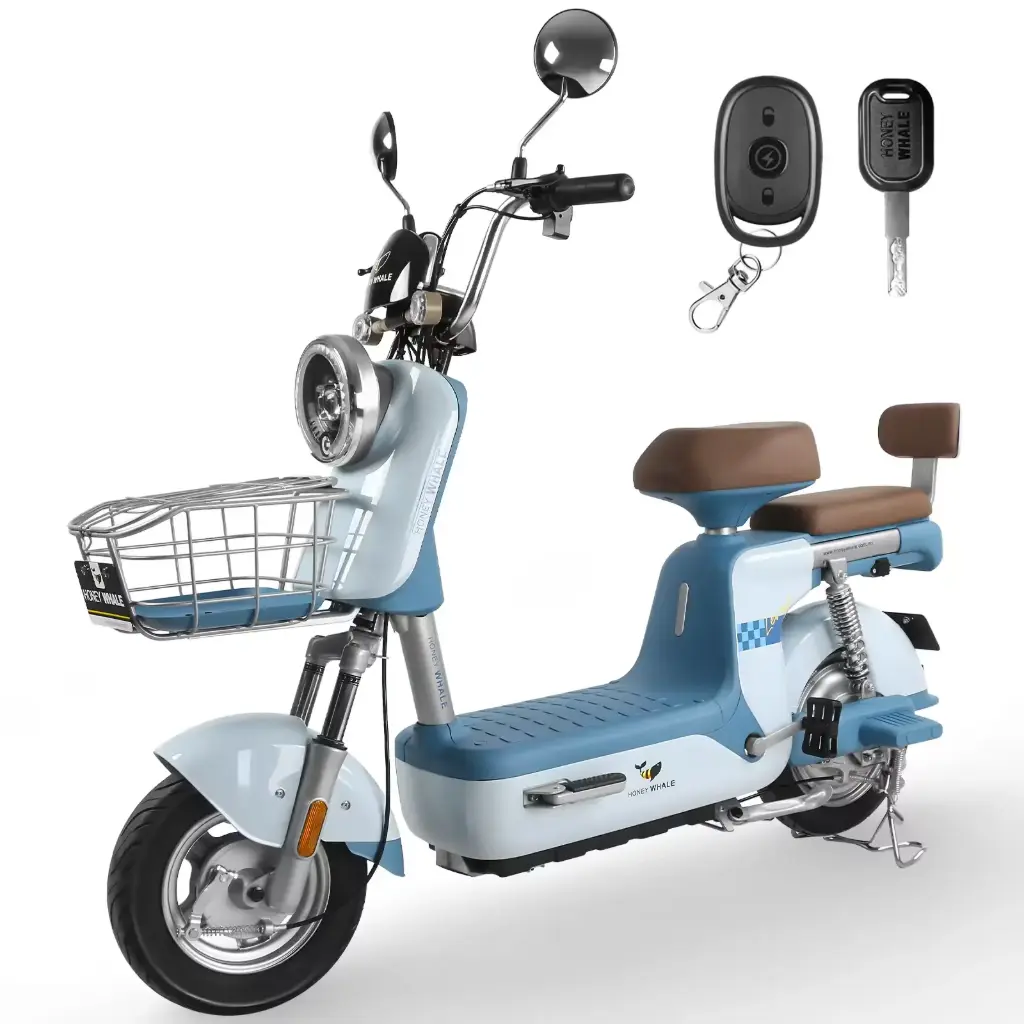 Honey Whale Motobici Eléctrica U3 Pro Azul