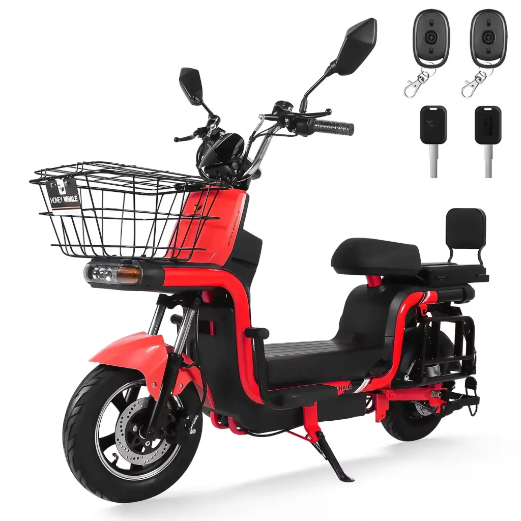 Honey Whale Motobici Eléctrica U7S Rojo