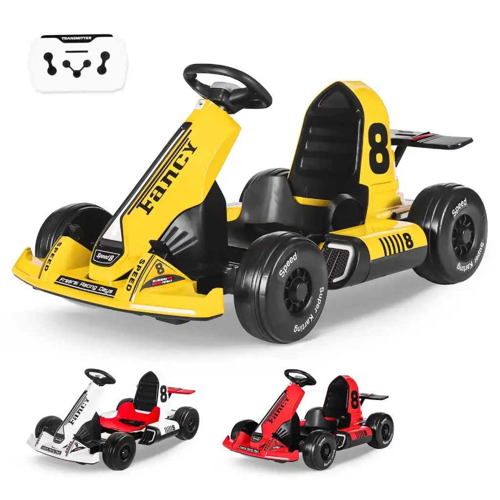 Honey Whale Montable Infantil Gokart BDQ 8 Amarillo