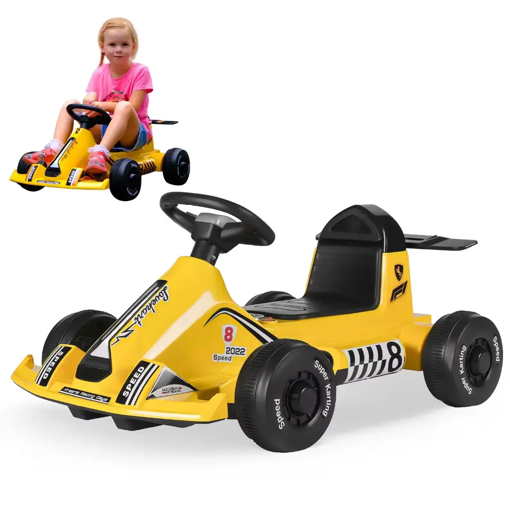 Honey Whale Montable Infantil Gokart BDQ 9 Amarillo