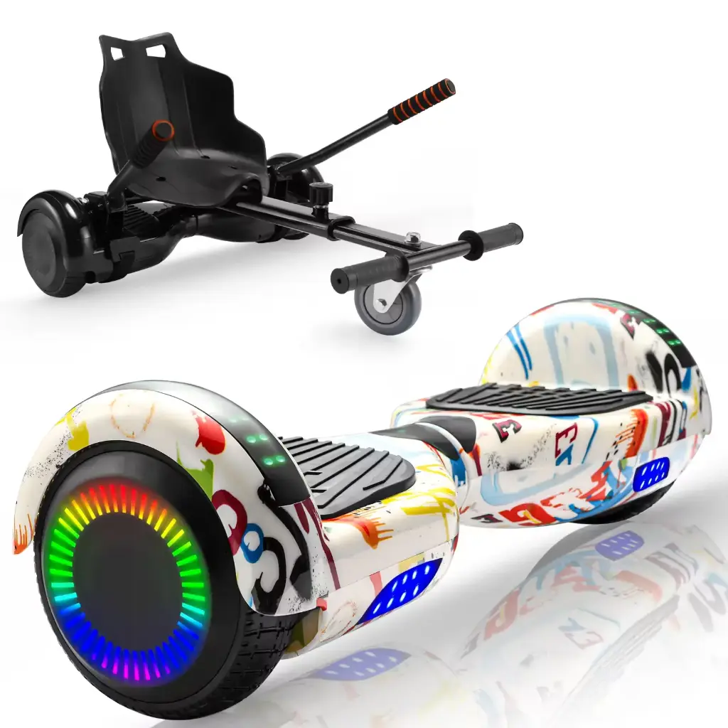 Honey Whale Hoverboard Z1 Max Blanco Grafiti