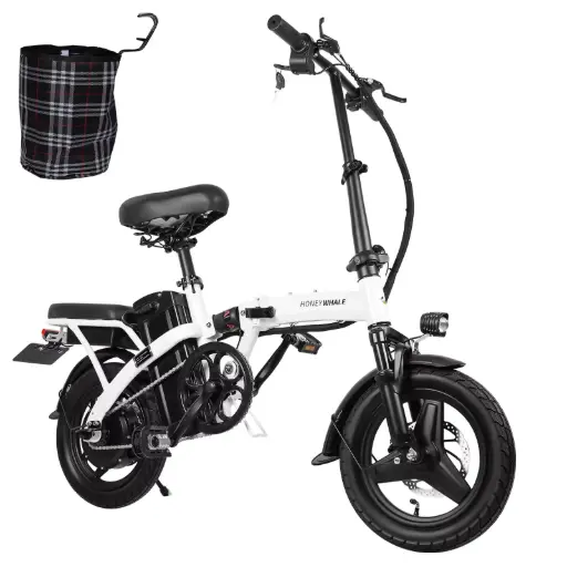 [HW-82695] Honey Whale Bicicleta Eléctrica S6-S Blanco