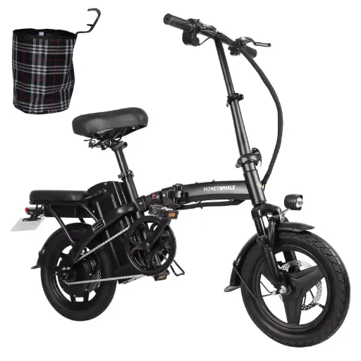 [HW-58634] Honey Whale Bicicleta Eléctrica S6-S Negro