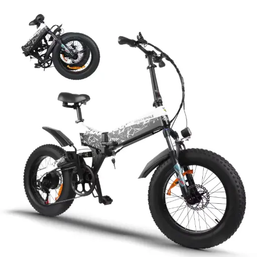 [HW-35585] Honey Whale Bicicleta Eléctrica S10 Blanco