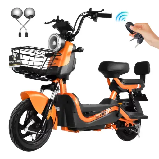 [HW-84422-1] Honey Whale Motobici Eléctrica U3S Naranja
