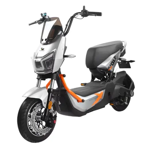 [HW-43663] Honey Whale Motobici Eléctrica ZL Wolf Gris con Naranja